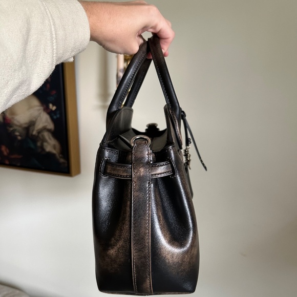 Coach Loved Leather Empire 28 Carryall Satchel - Picture 4 of 8